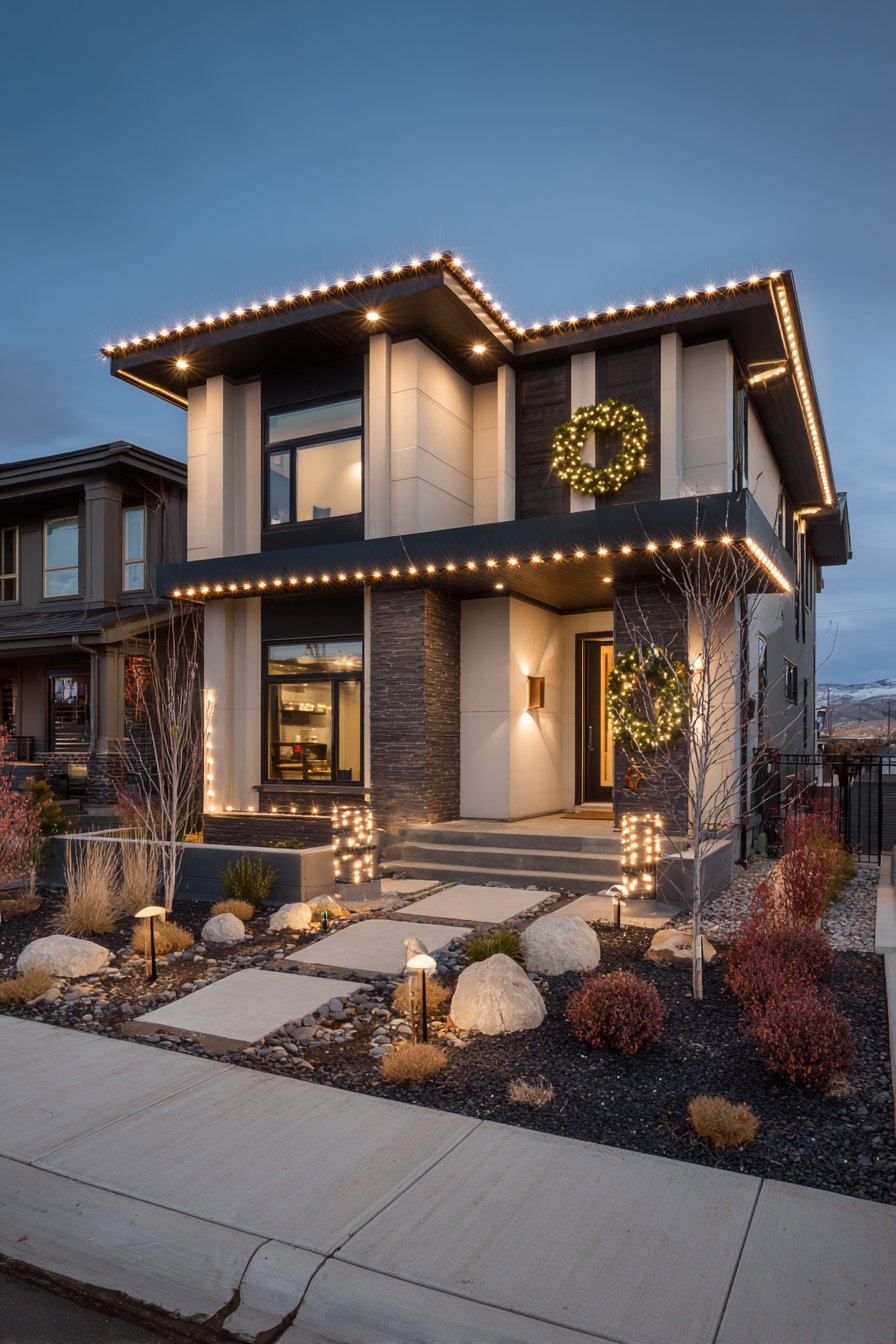 Contemporary Geometric Accent Lighting