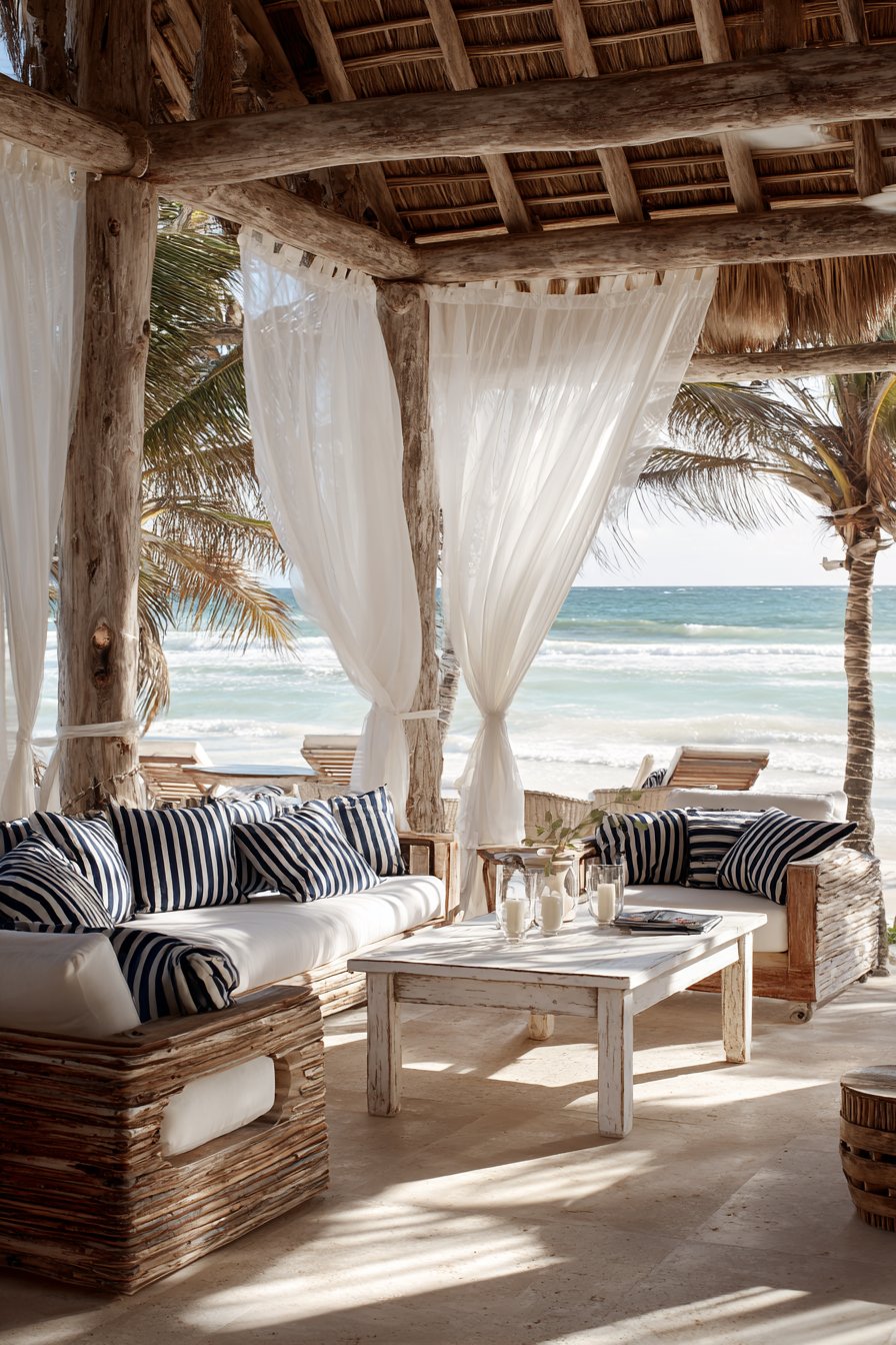 Coastal Whitewashed Tropical Retreat