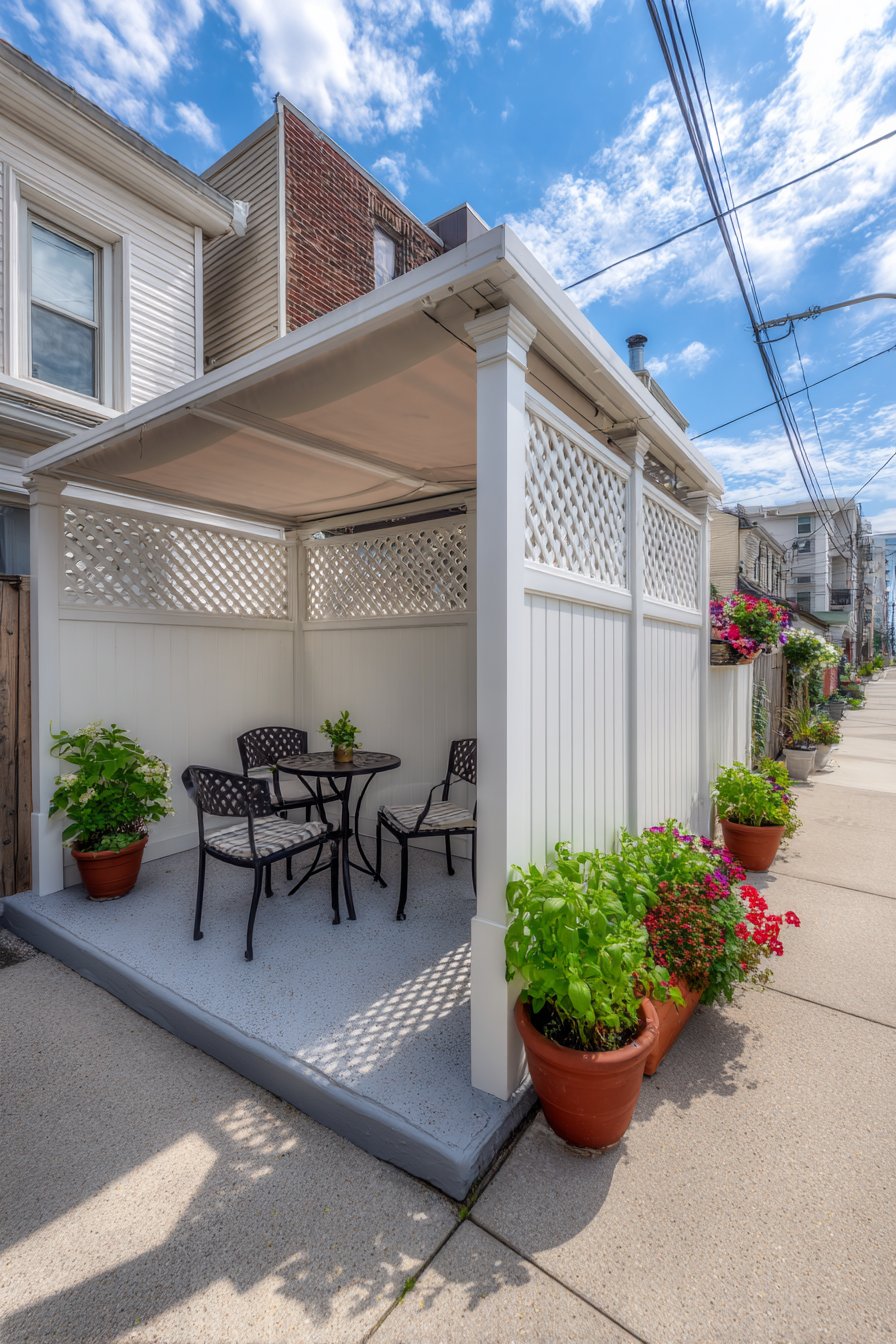 Budget-Friendly White Vinyl Pergola Kit
