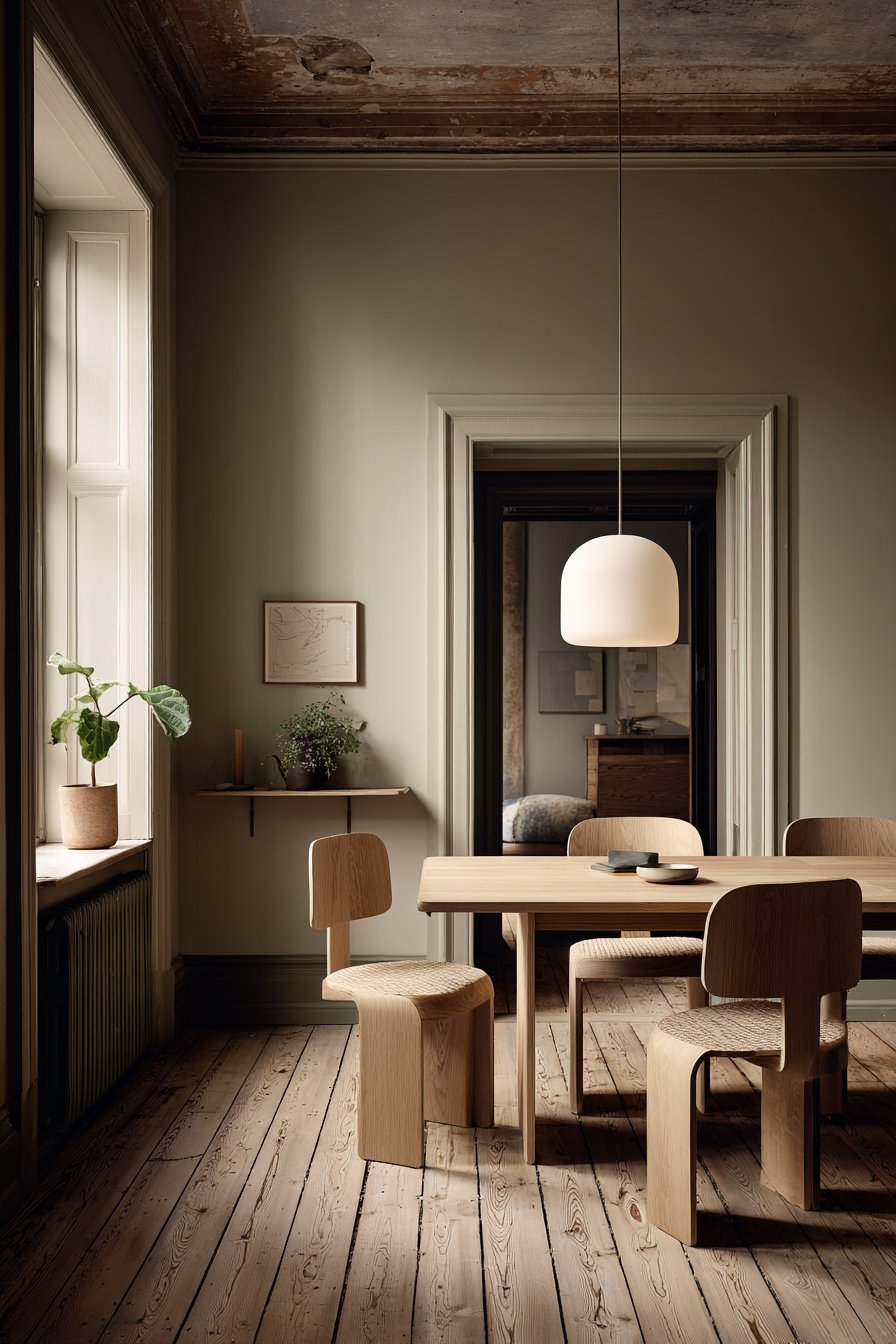 Minimalist Drop-Leaf Scandinavian Flexibility