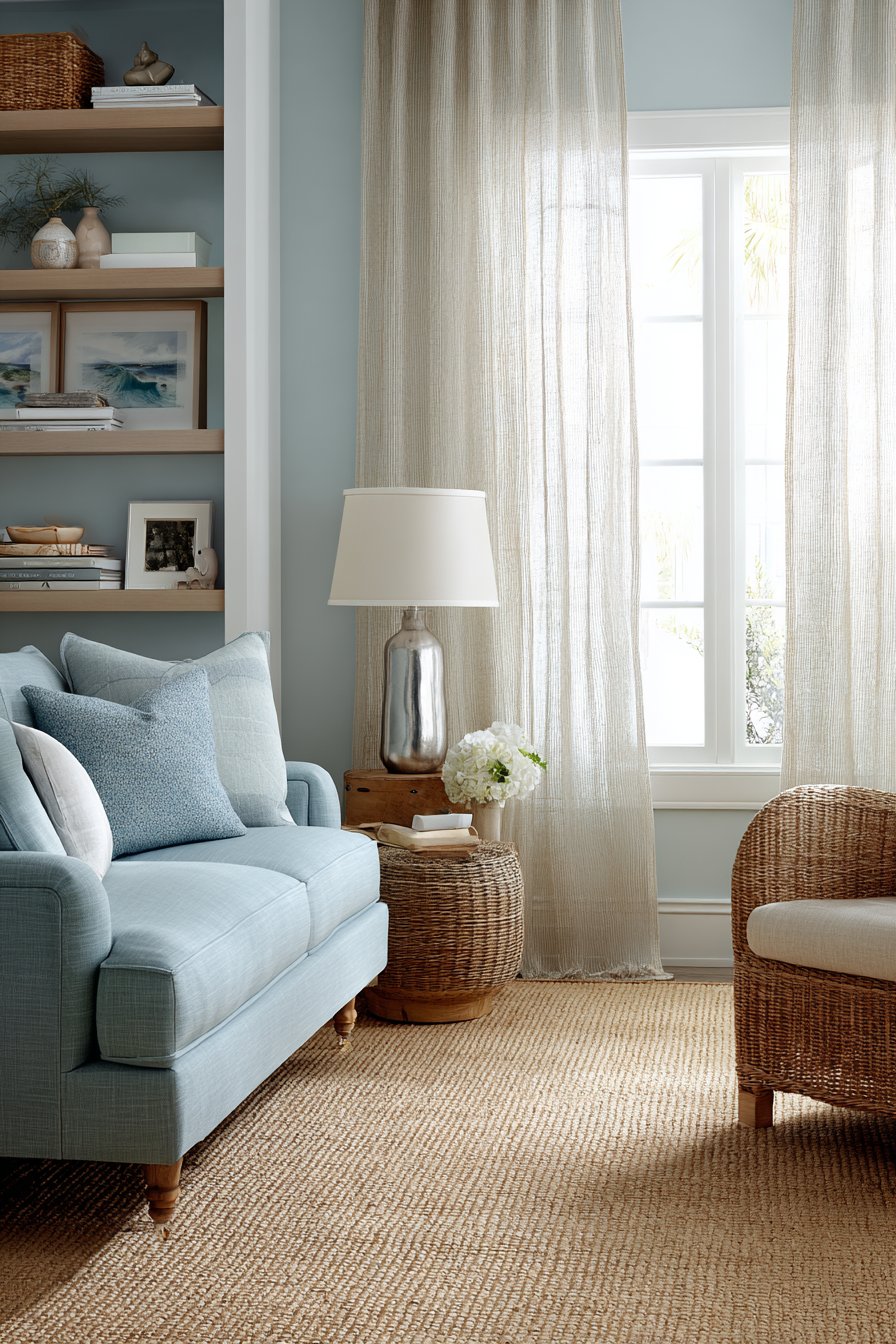 Soft Dusty Blues and Powder Tones