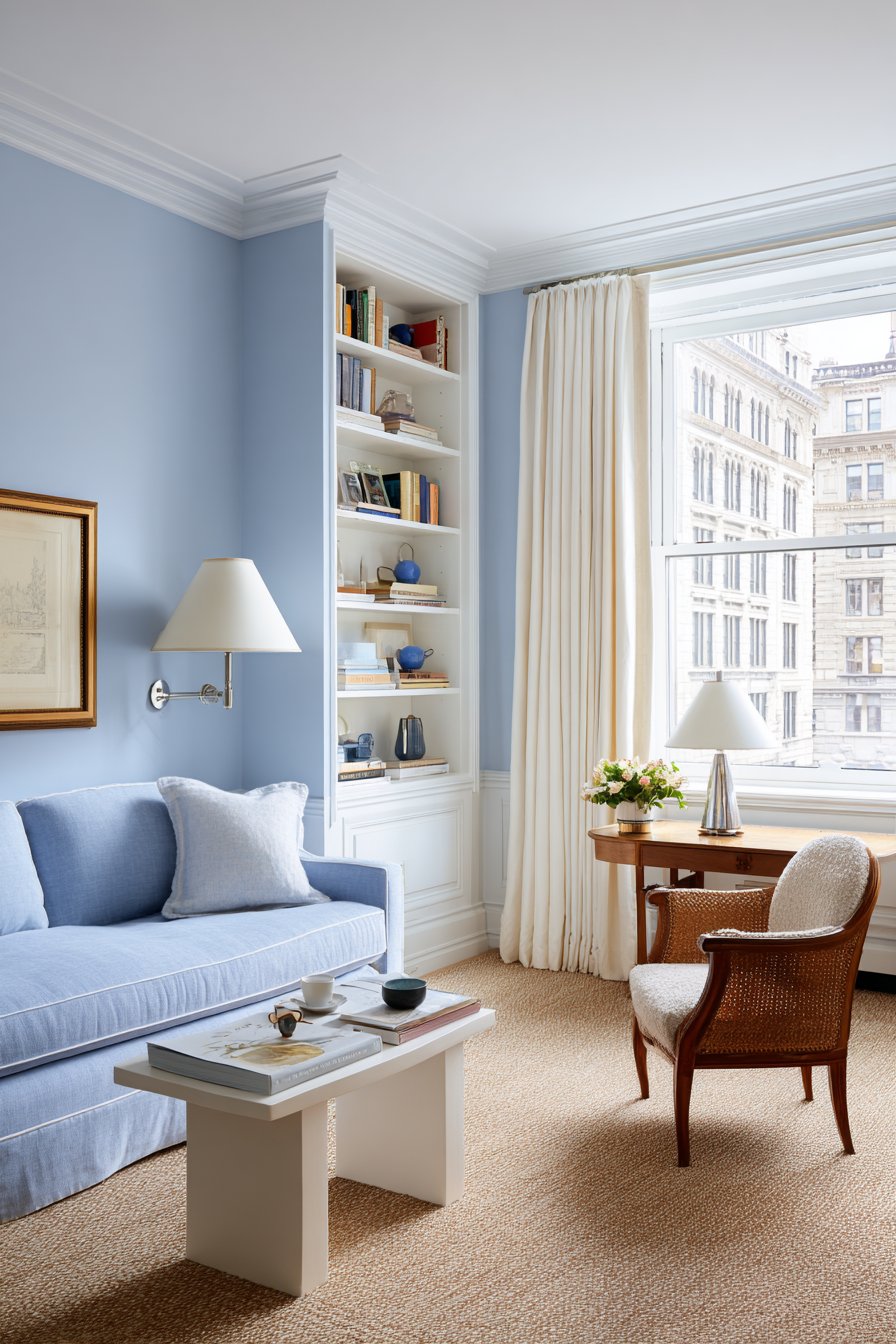 Soft Dusty Blues and Powder Tones