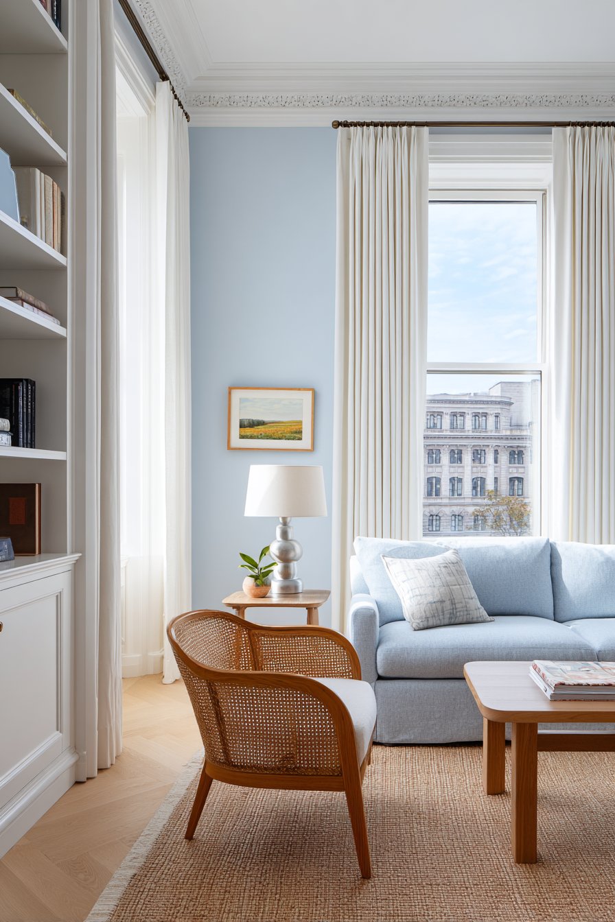 Soft Dusty Blues and Powder Tones