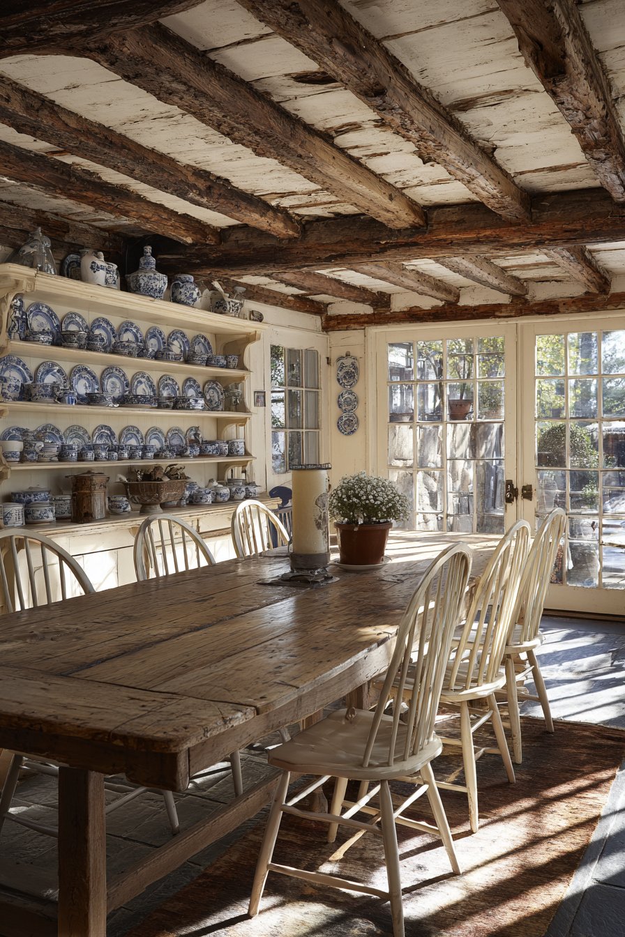 Rustic Reclaimed Pine Farmhouse Table