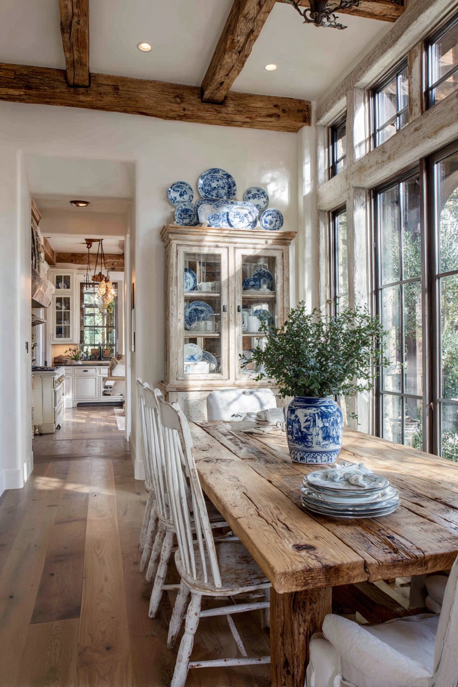 Rustic Reclaimed Pine Farmhouse Table