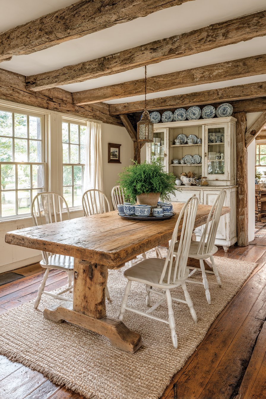 Rustic Reclaimed Pine Farmhouse Table
