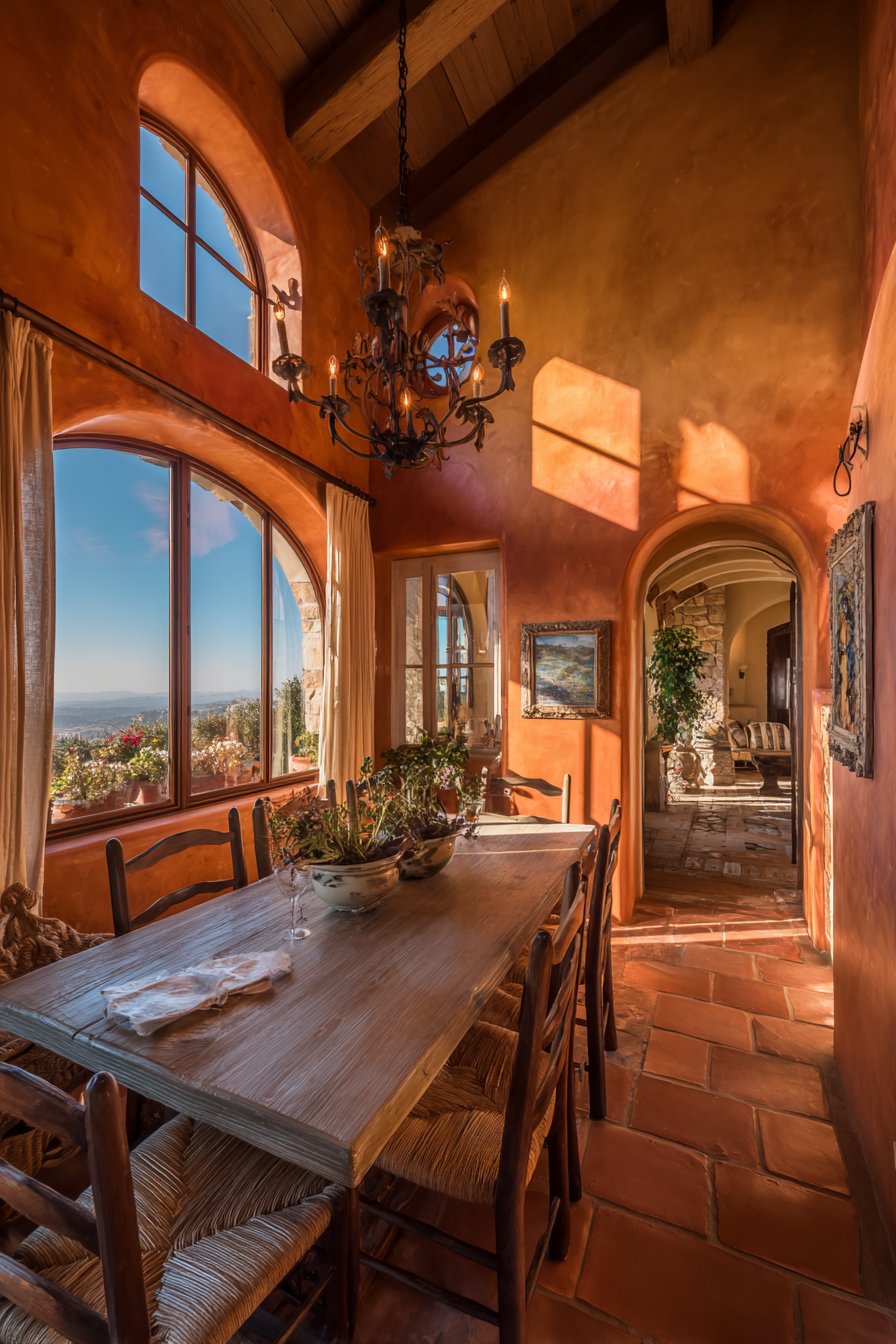 Mediterranean-Inspired Warmth with Terracotta Floors