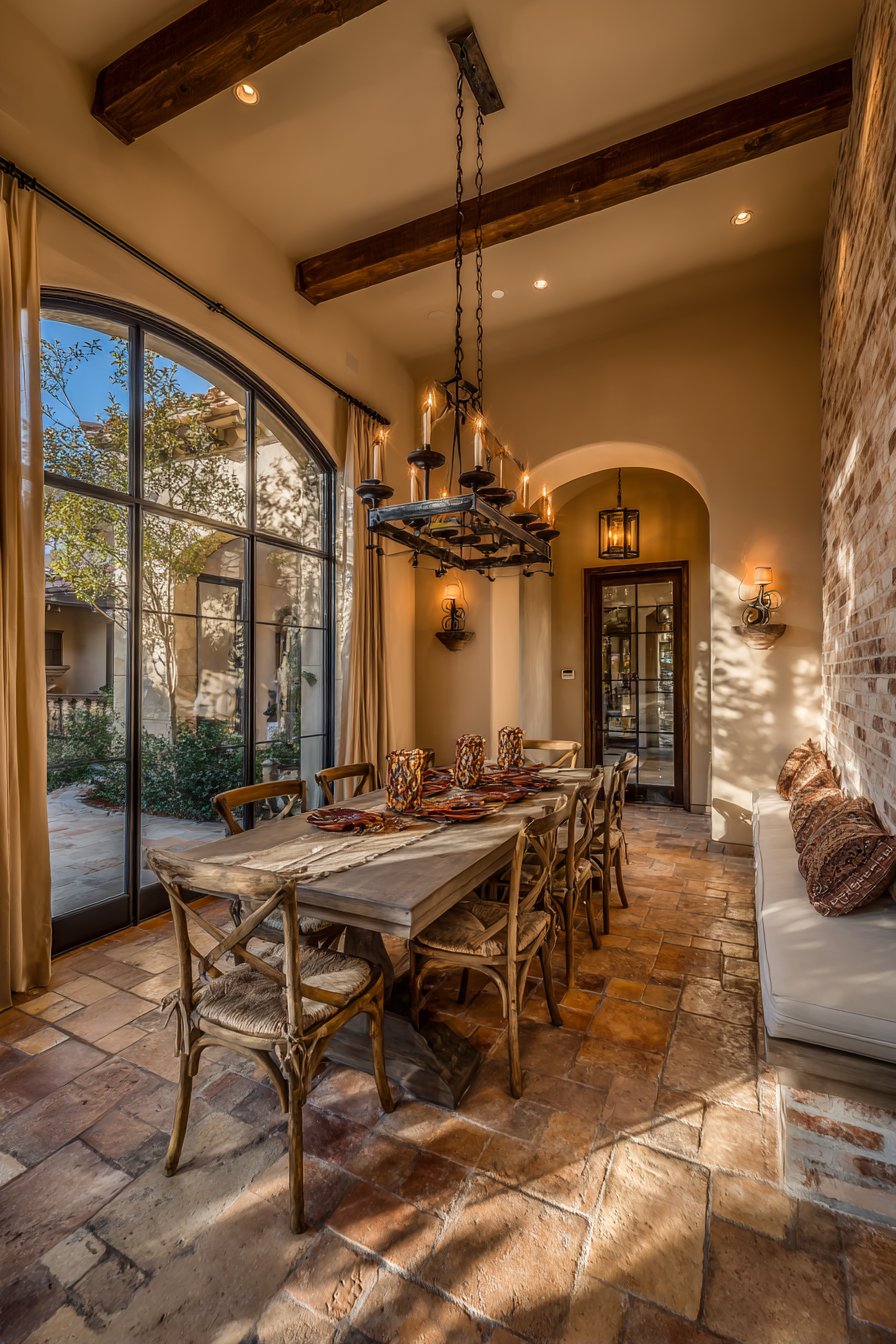 Mediterranean-Inspired Warmth with Terracotta Floors