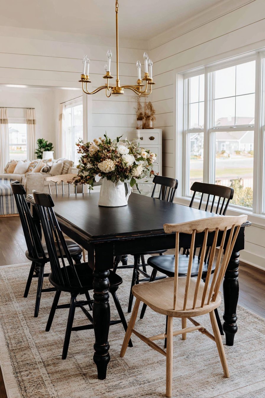 Farmhouse Black with Distressed Finish