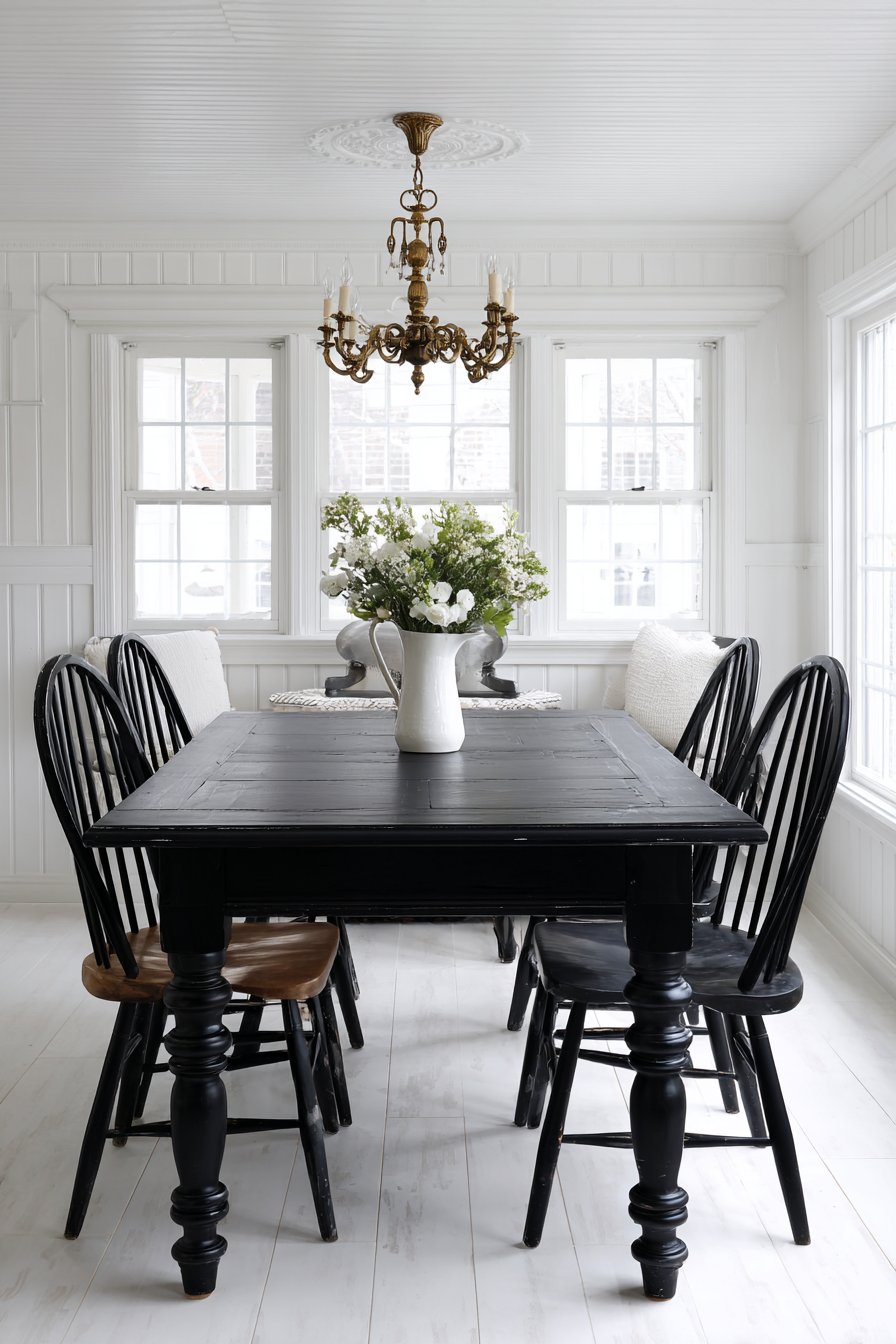 Farmhouse Black with Distressed Finish
