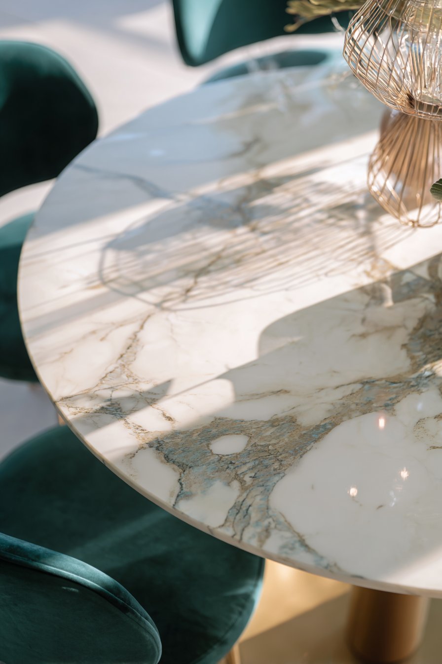 Contemporary Marble and Gold Elegance
