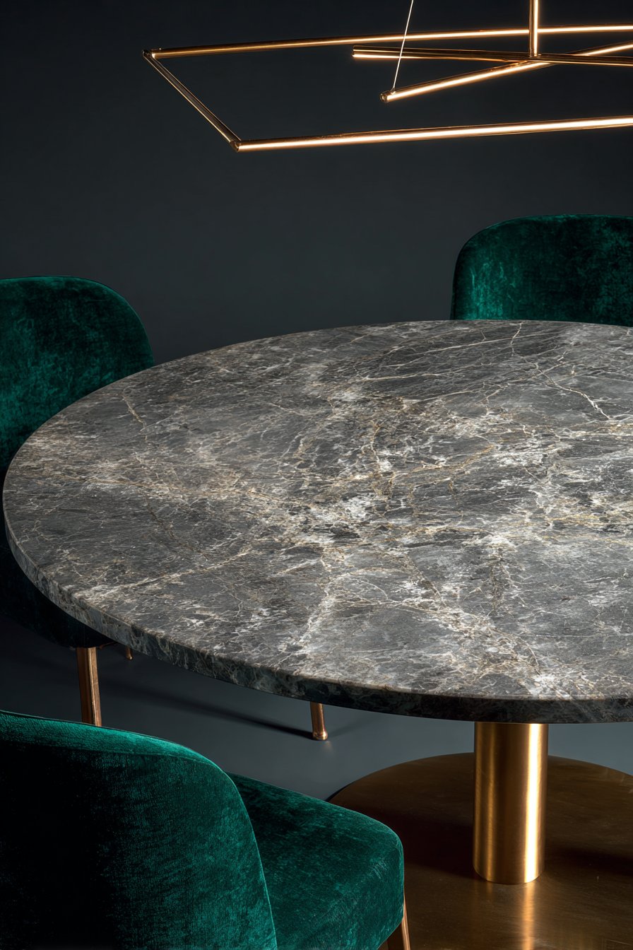 Contemporary Marble and Gold Elegance