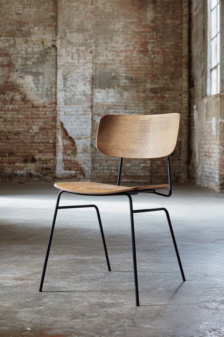 Modern Industrial Metal and Mango Wood Combination