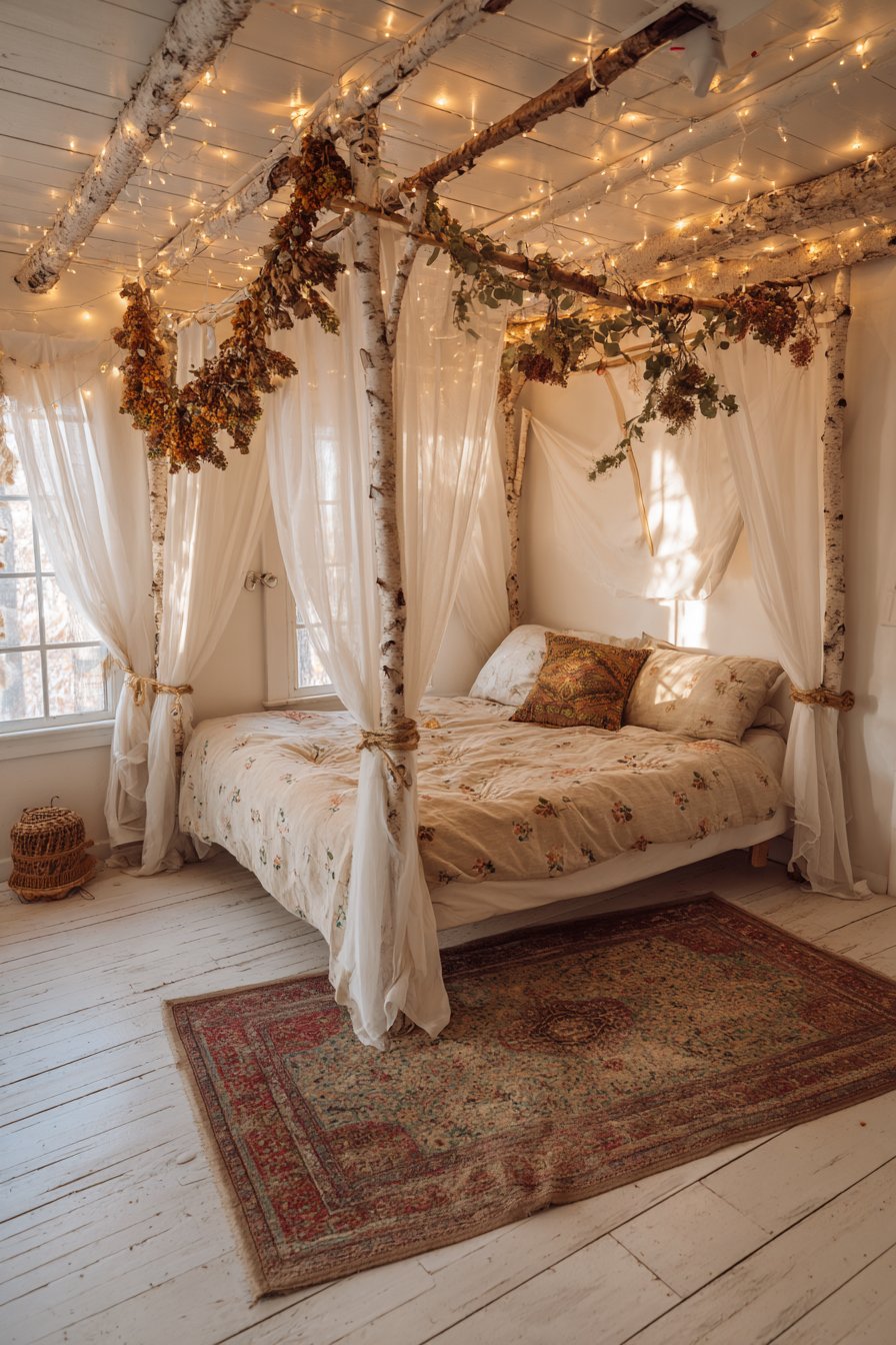 Magical Ceiling Treatment with Hanging Elements