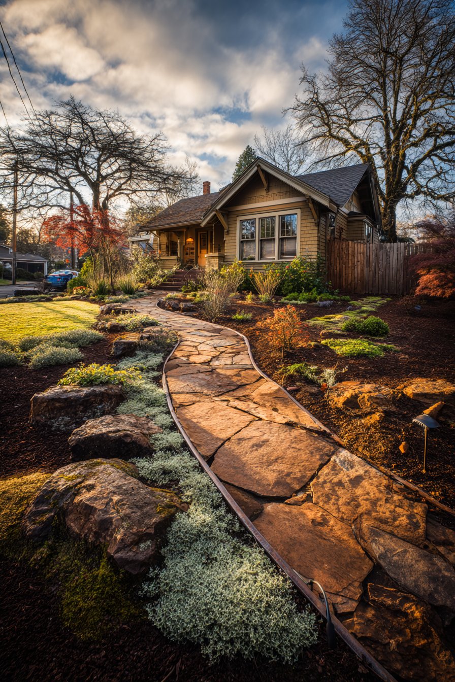 Defined Pathways and Hardscaping