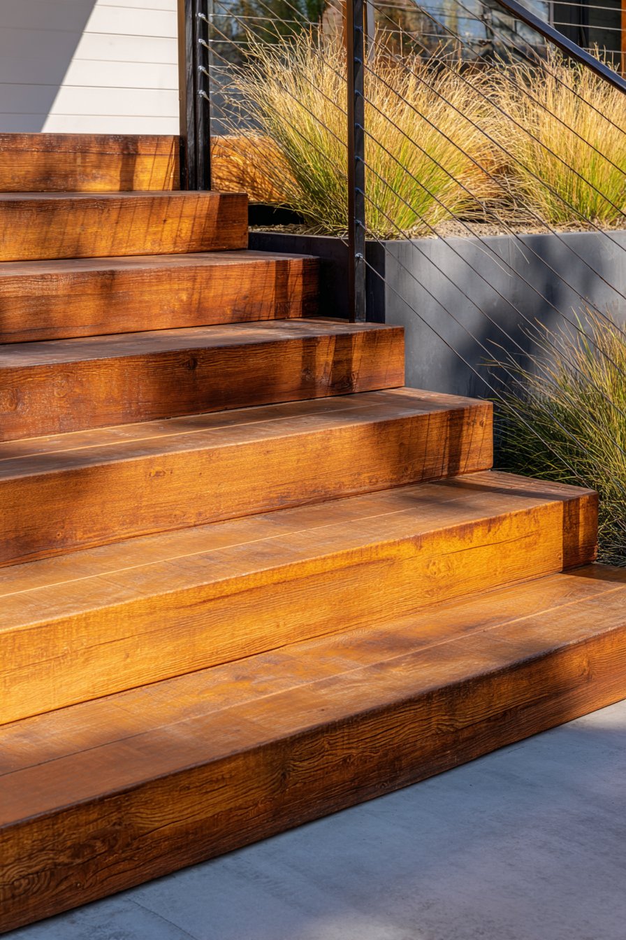 Sustainable Ipe Wood with Steel Support