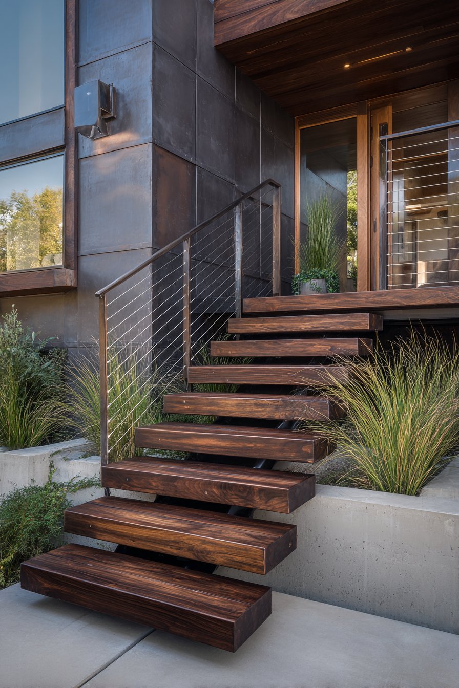 Sustainable Ipe Wood with Steel Support