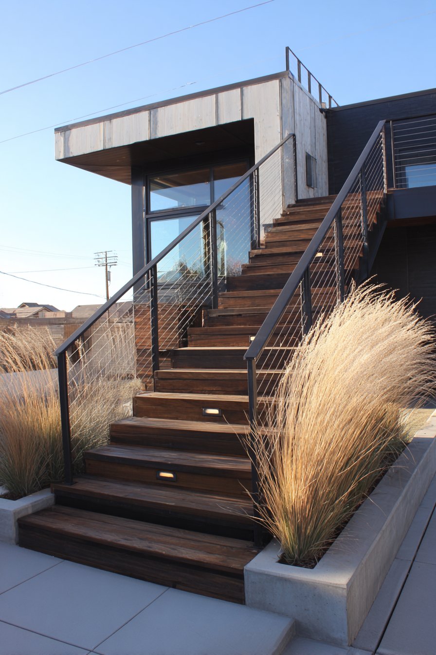 Sustainable Ipe Wood with Steel Support