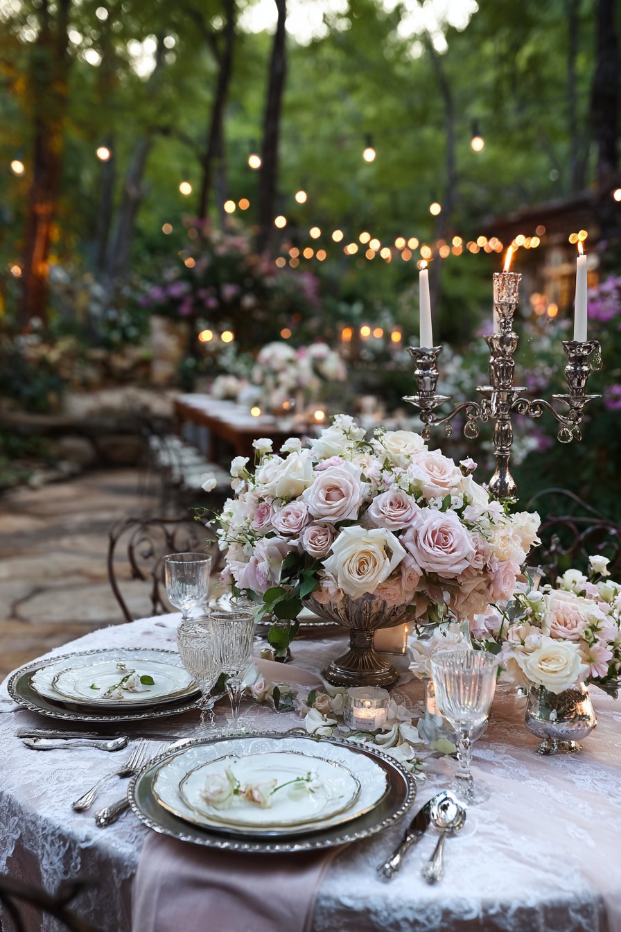 Romantic Garden Intimacy with Vintage Details