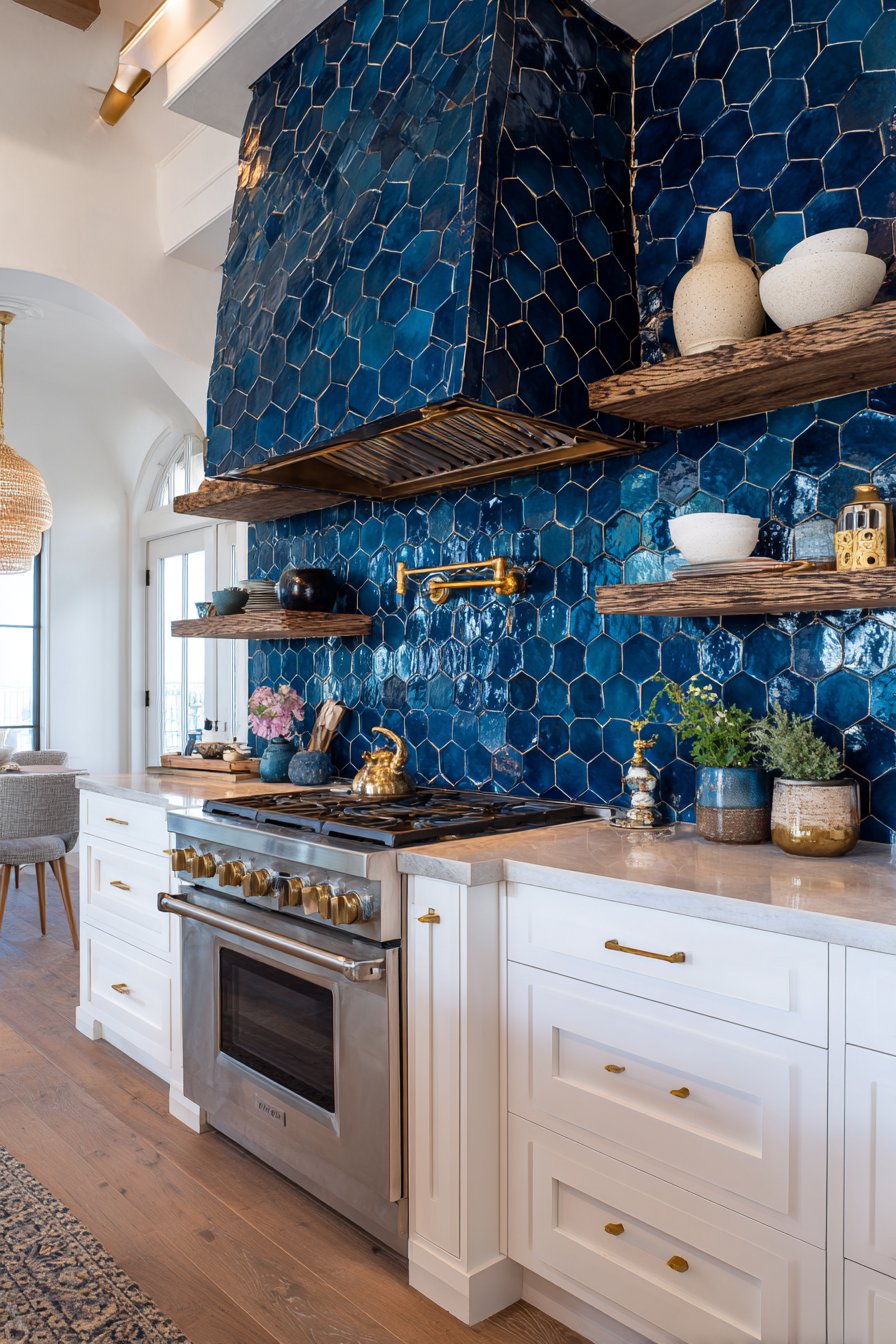 Textured and Artistic Backsplashes