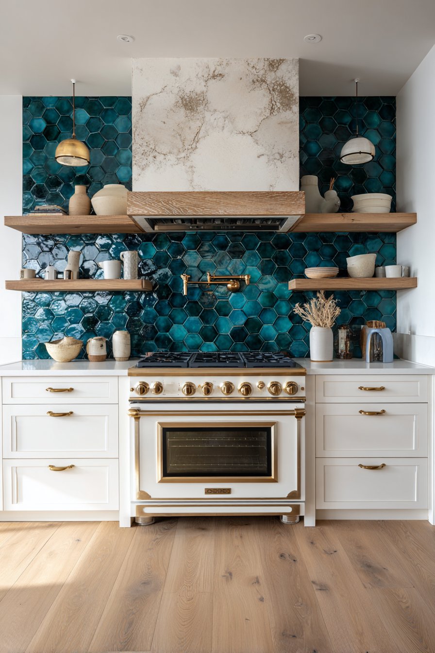 Textured and Artistic Backsplashes