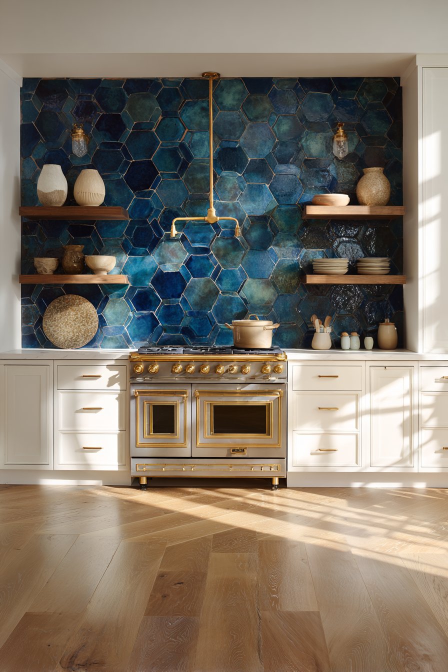 Textured and Artistic Backsplashes