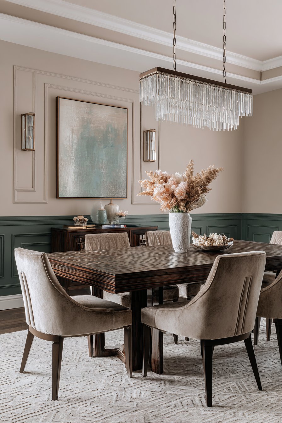 Sophisticated Art Deco Geometric Inlay Design