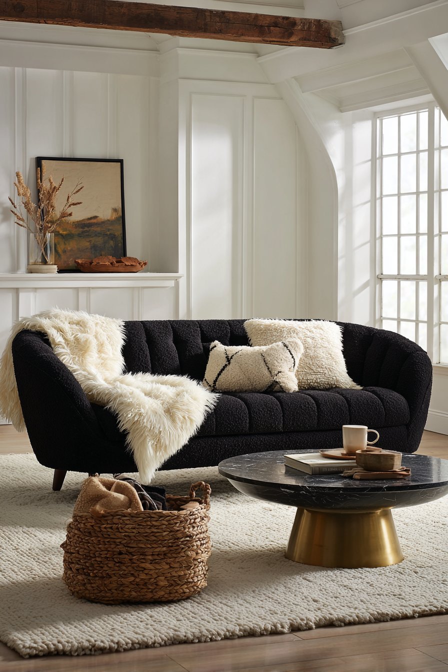 Textural Contemporary with Bouclé