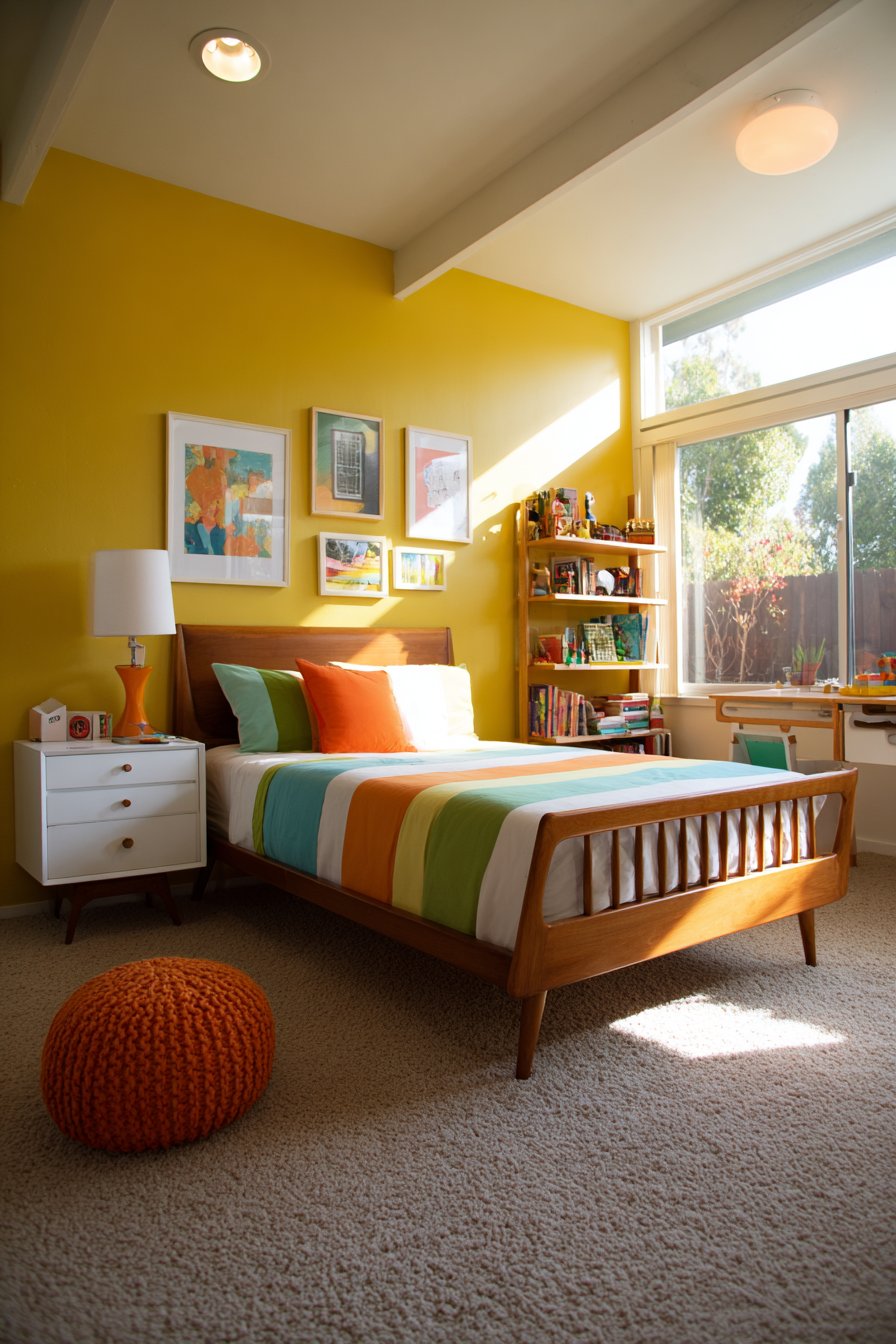 Vibrant Yellow Accent Wall Energy