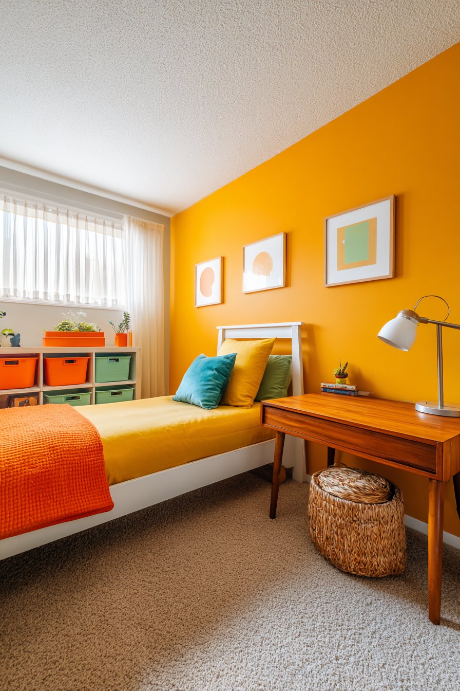 Vibrant Yellow Accent Wall Energy