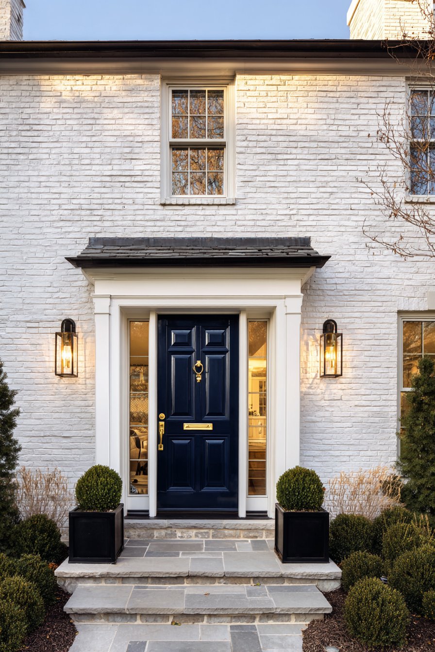 Classic Colonial Navy Door