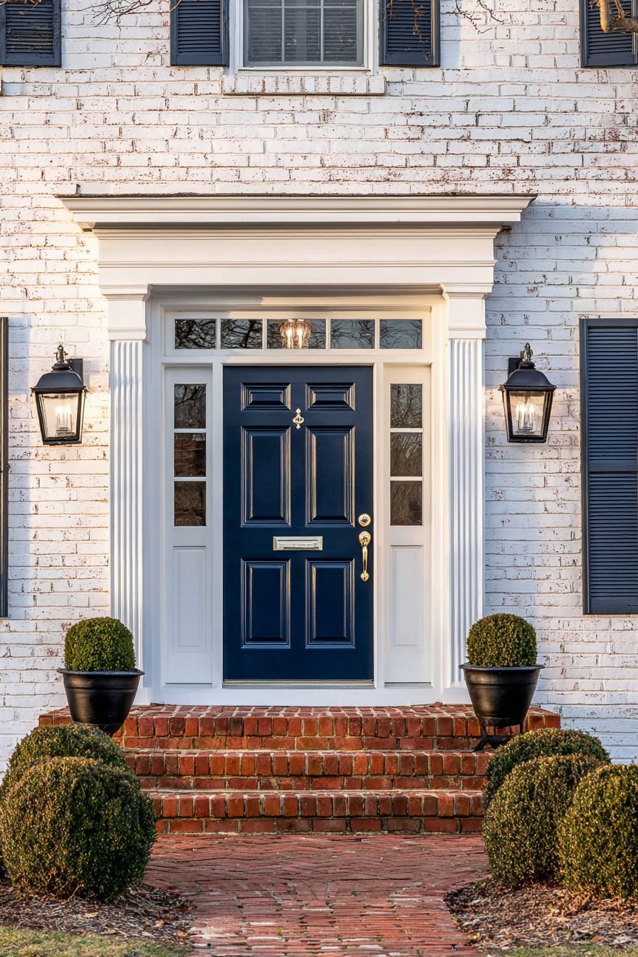 Classic Colonial Navy Door