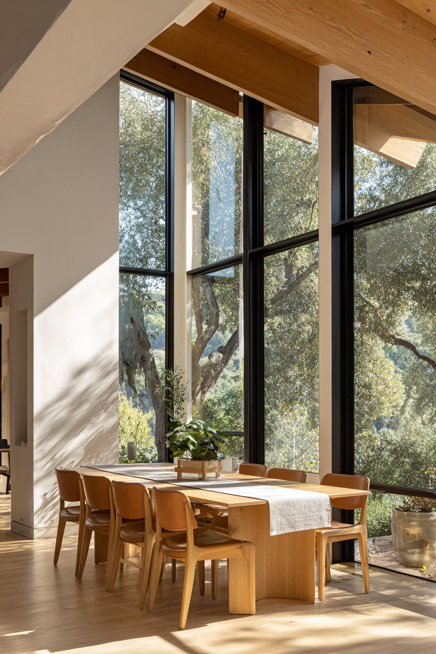 Ash Wood Extension Table Sophistication