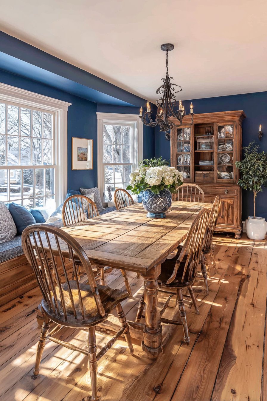 Aged Pine with Windsor Chair Collection