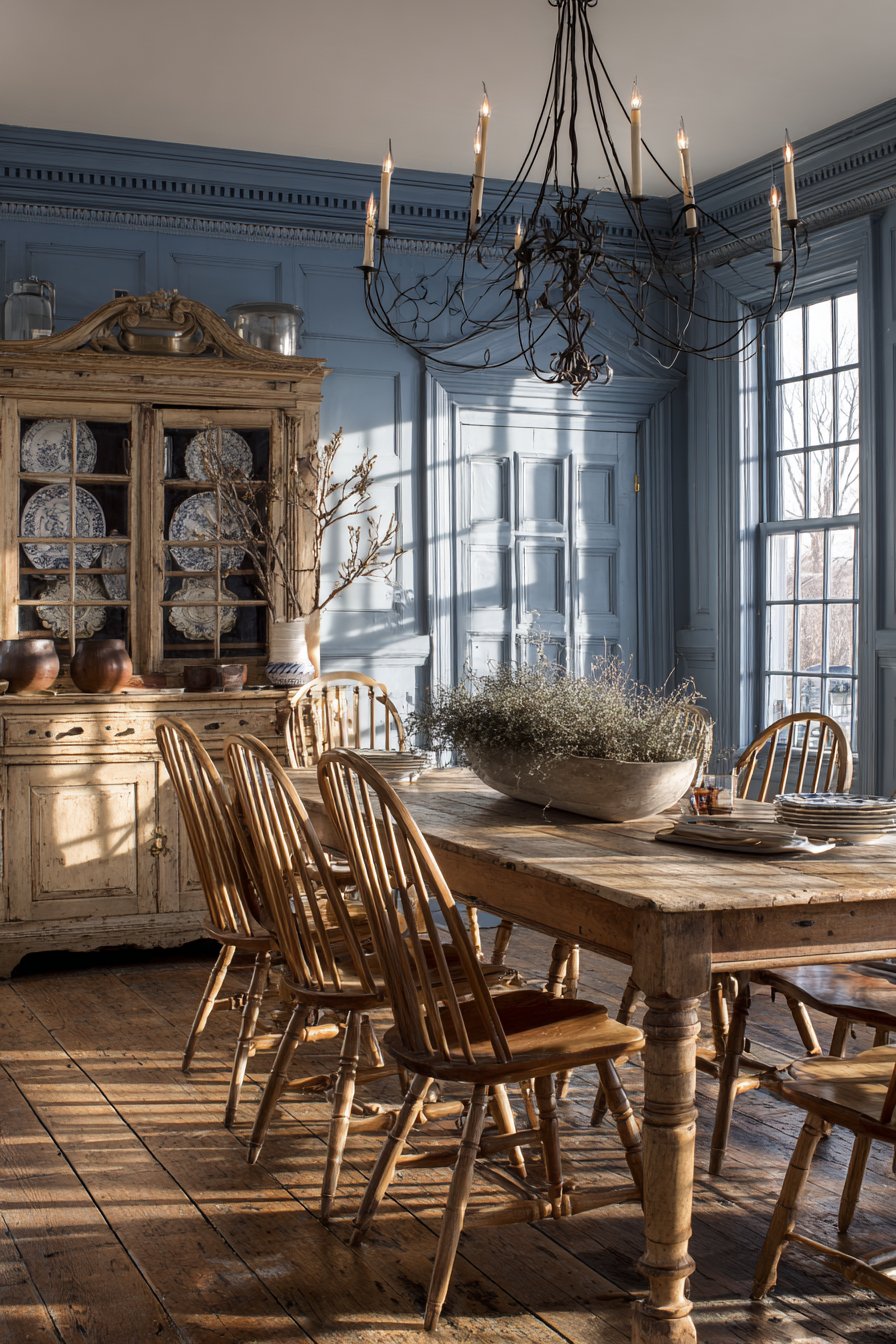 Aged Pine with Windsor Chair Collection