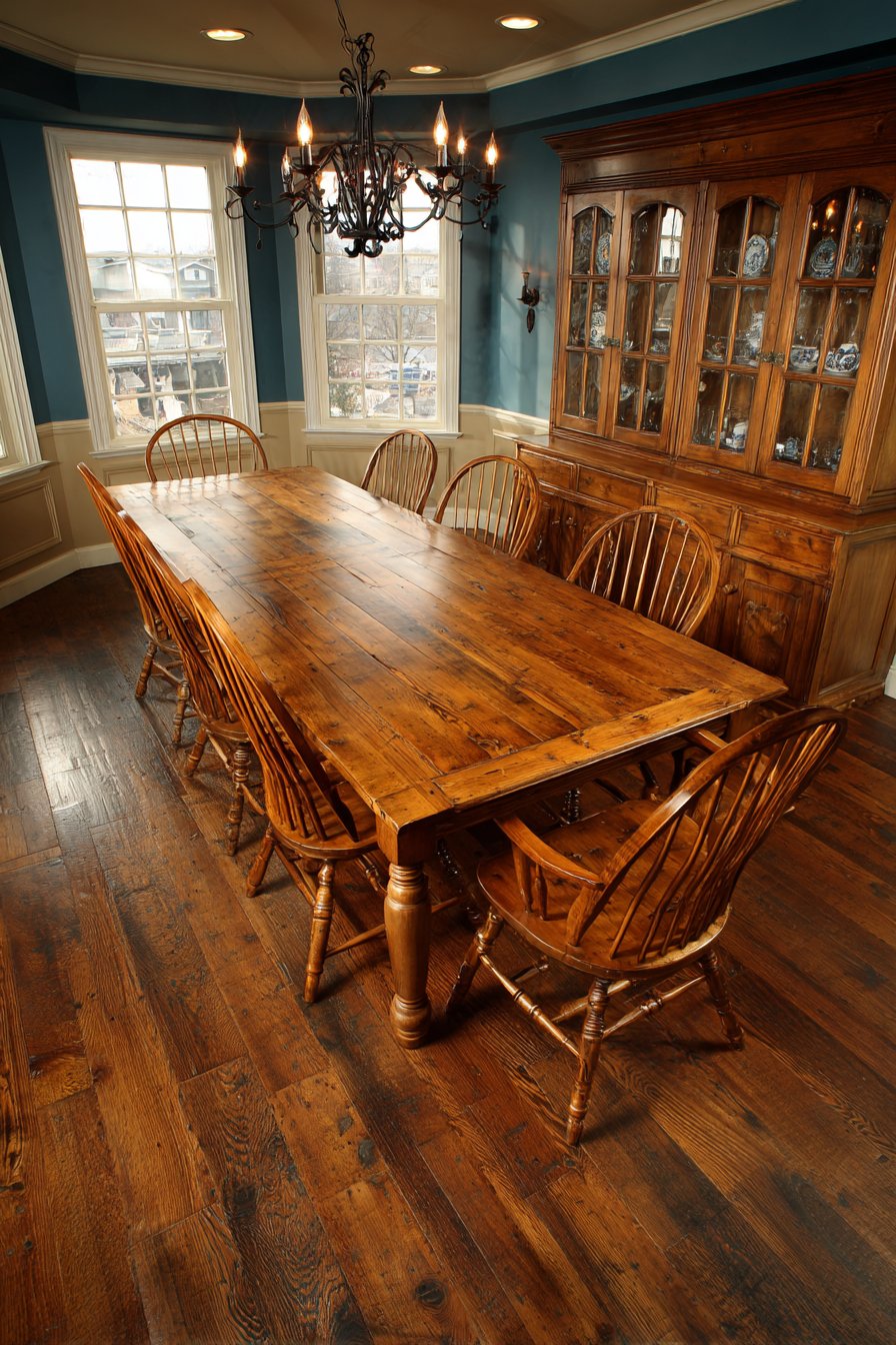 Aged Pine with Windsor Chair Collection