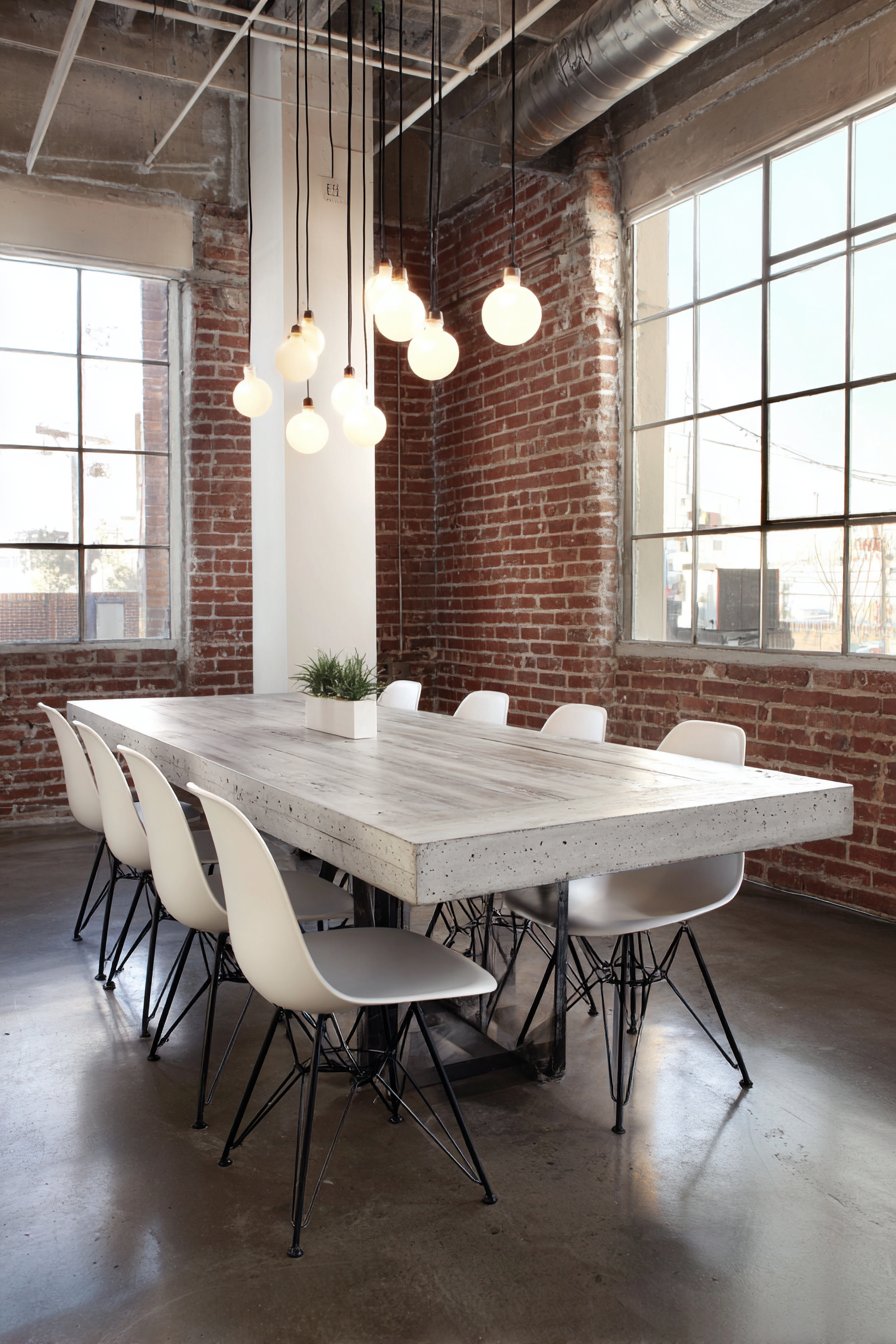 Modern Industrial White Concrete