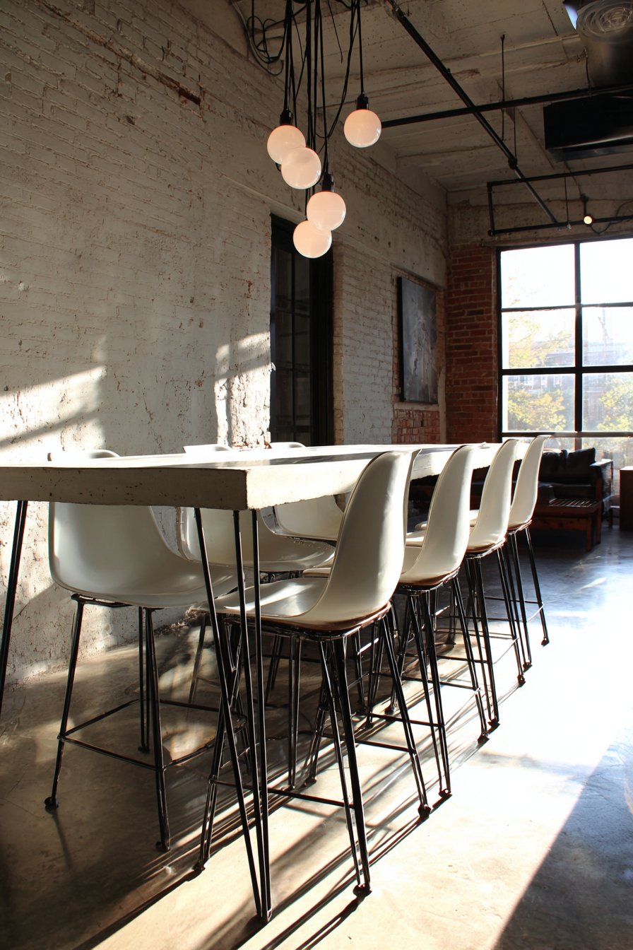 Modern Industrial White Concrete