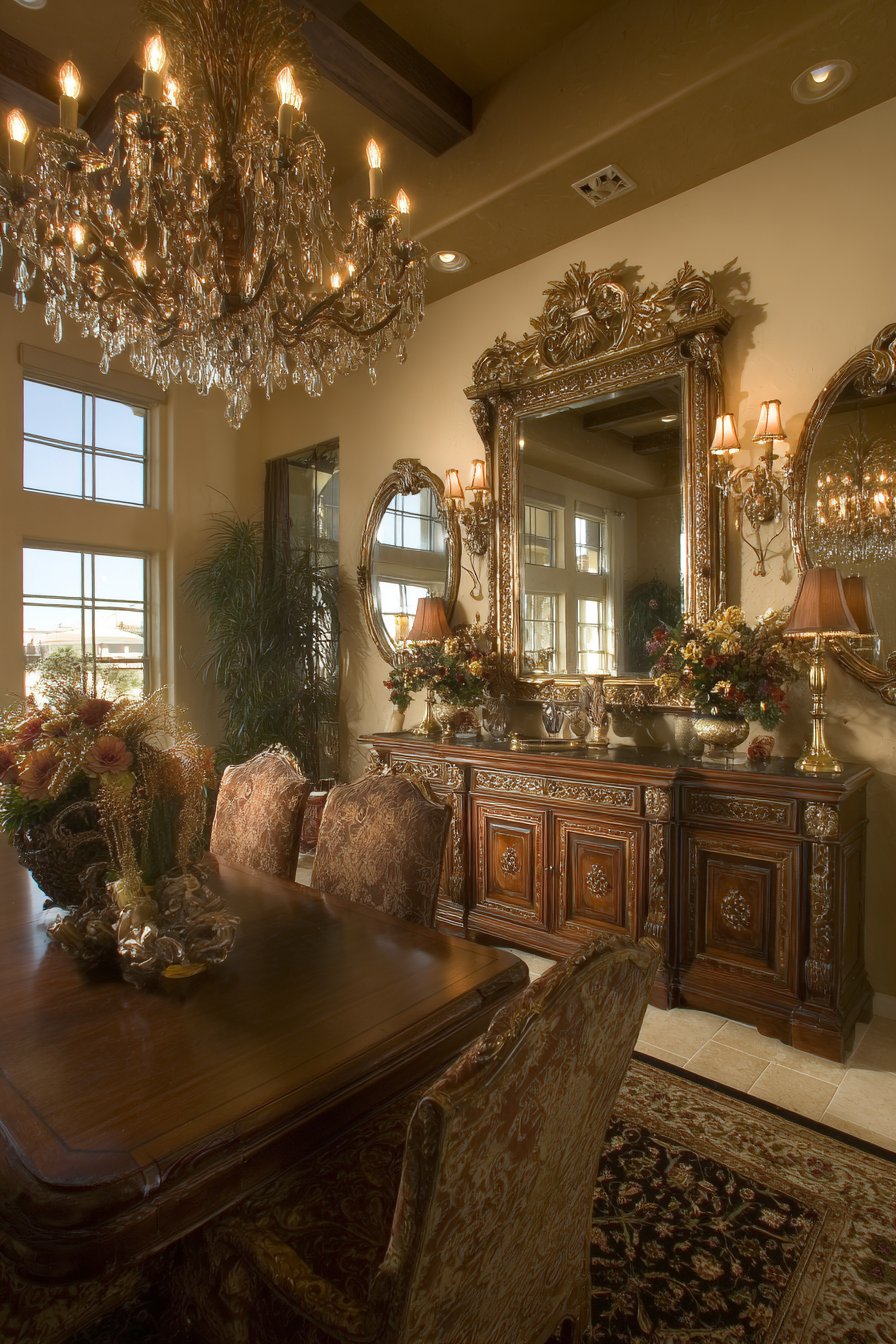 Traditional Gilded Mirror Elegance