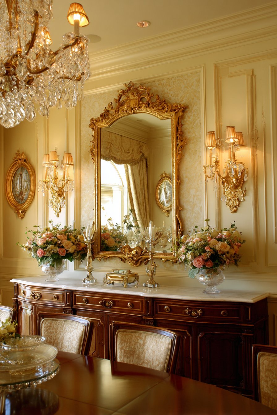 Traditional Gilded Mirror Elegance