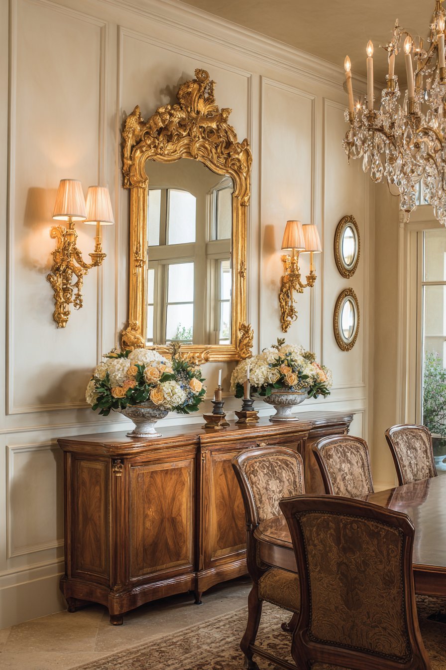 Traditional Gilded Mirror Elegance