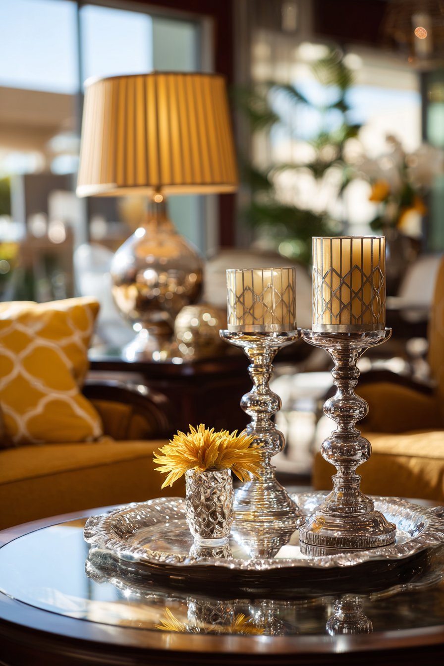 Incorporate Metallic and Glass Elements