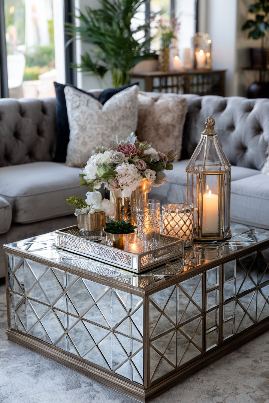 Incorporate Metallic and Glass Elements