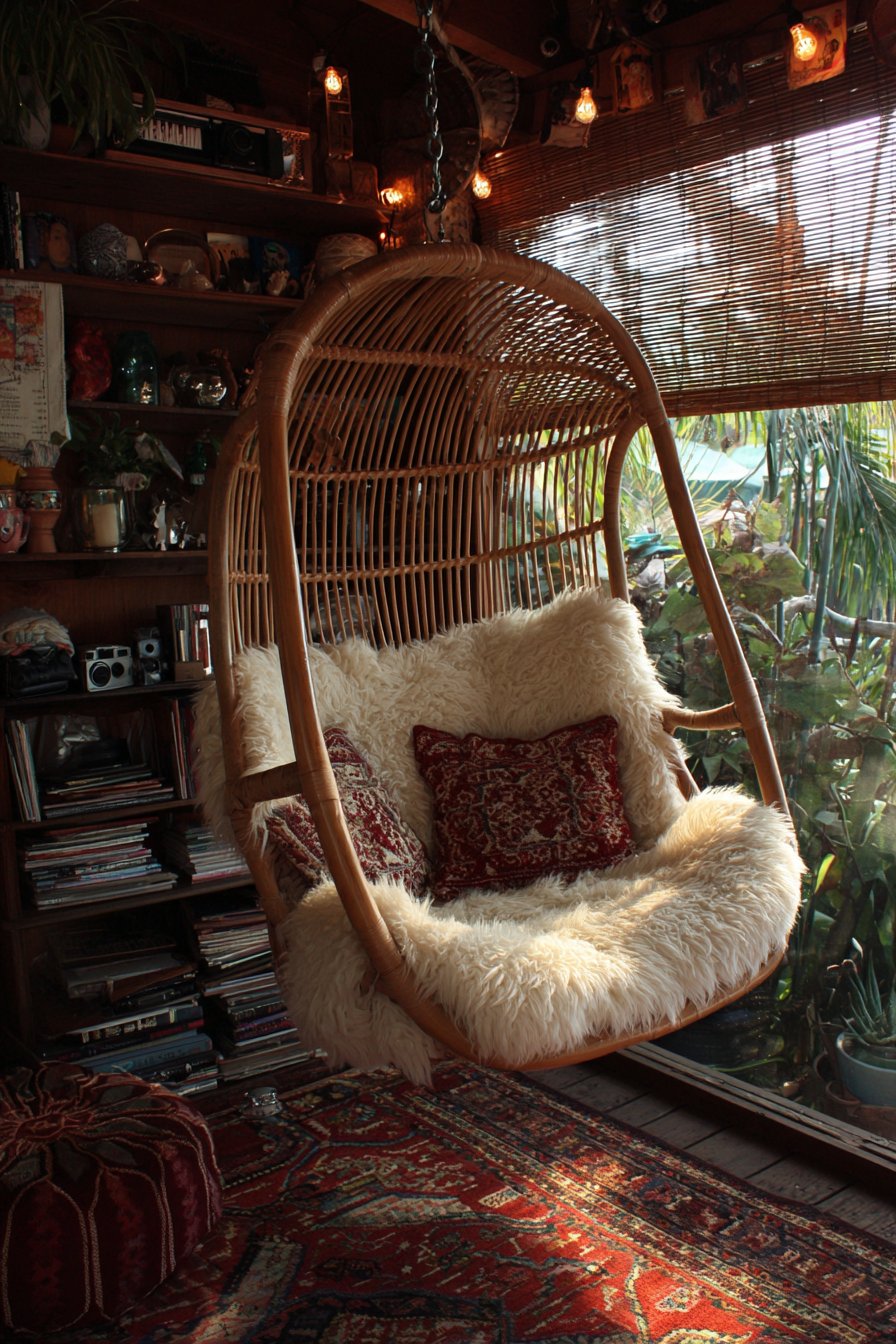 Hanging Rattan Chair Sanctuary