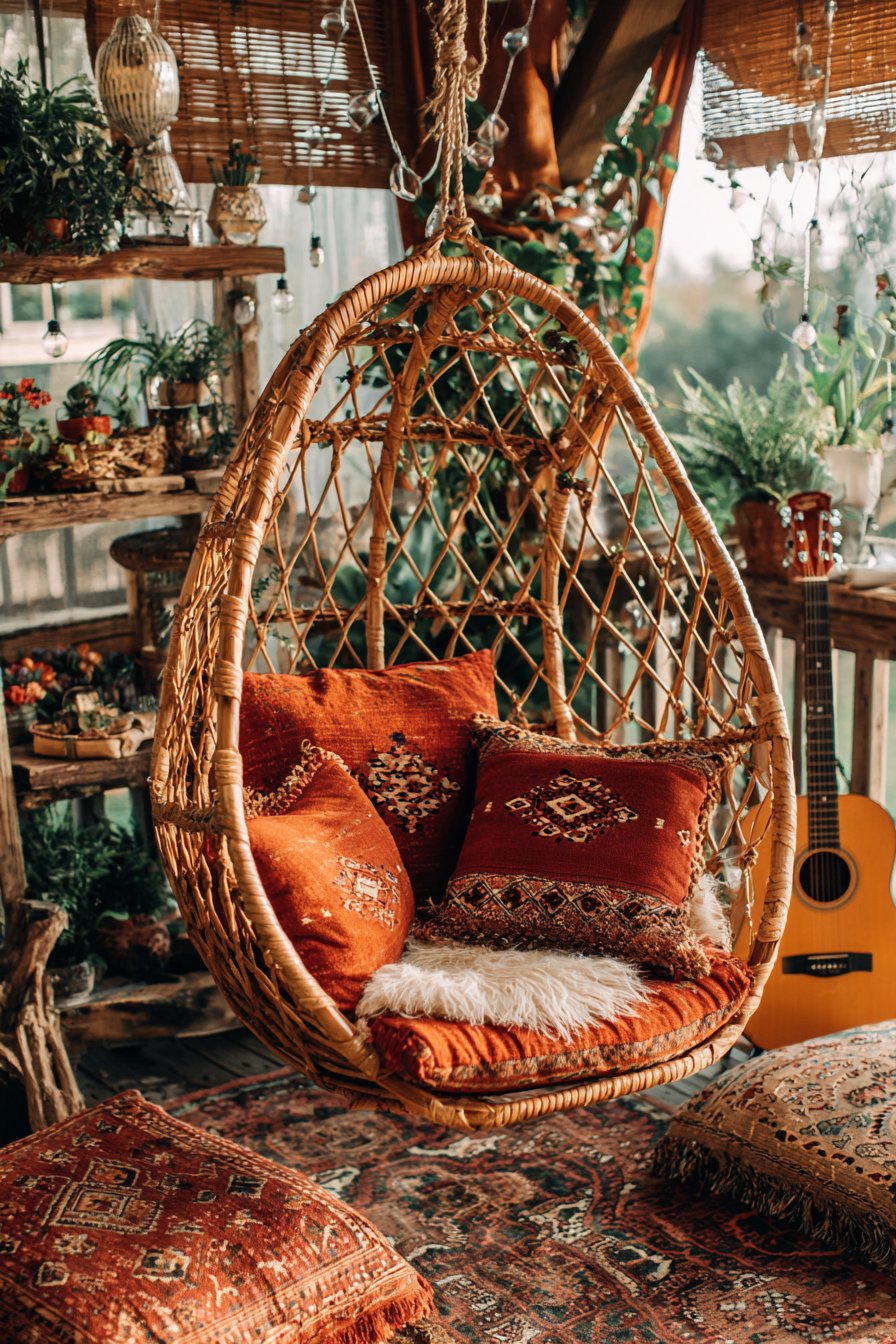 Hanging Rattan Chair Sanctuary