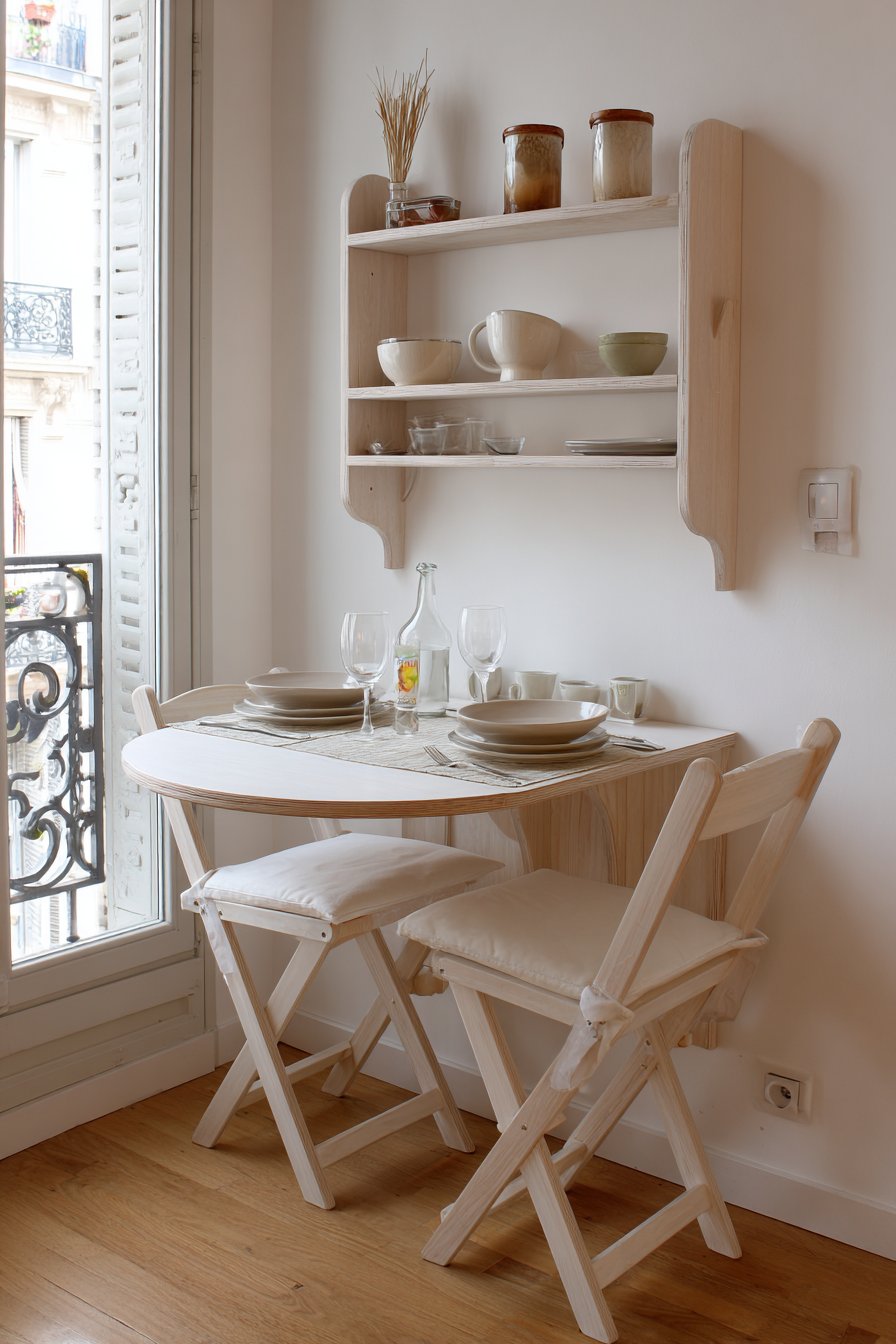 Space-Saving Drop-Leaf Solution