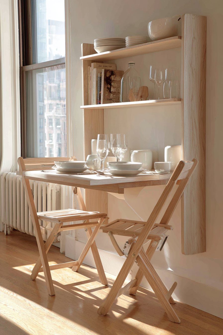 Space-Saving Drop-Leaf Solution