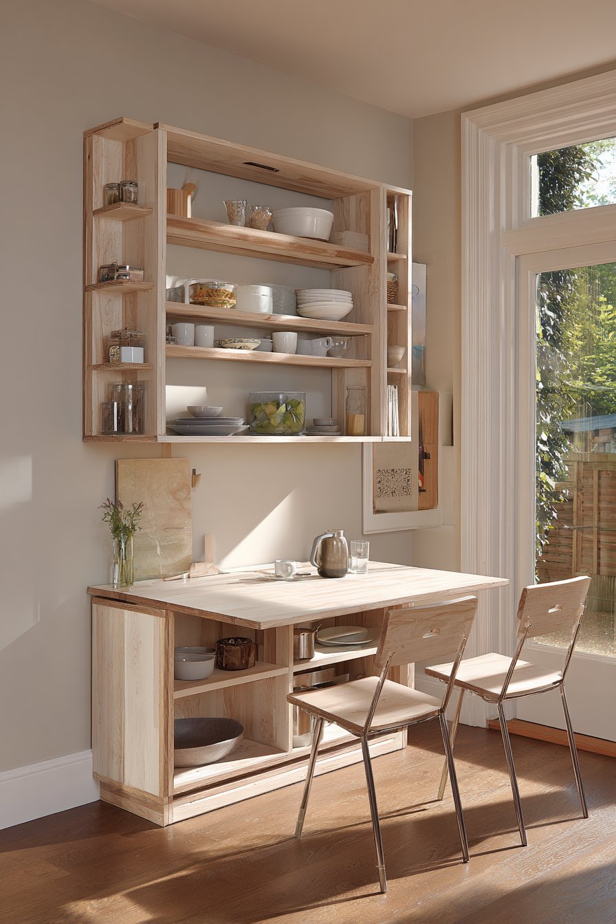 Space-Saving Drop-Leaf Solution