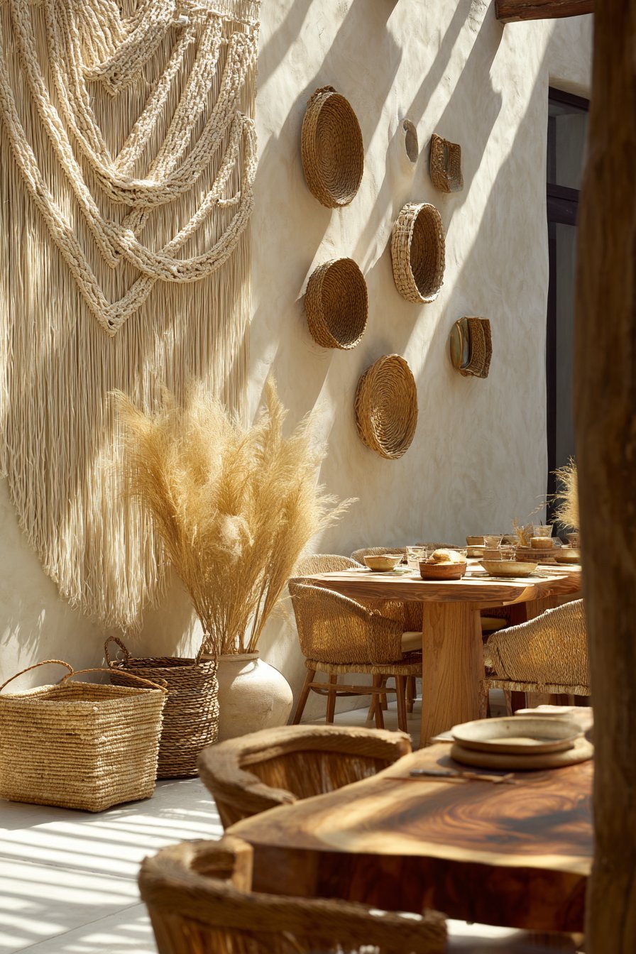  Bohemian Layered Textile Wall Art