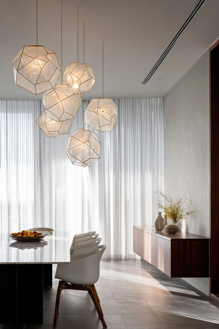 Minimalist Marble and Steel Restraint